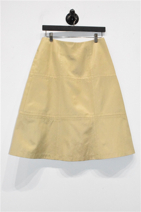 Beige Comrags A-Line Skirt, size S