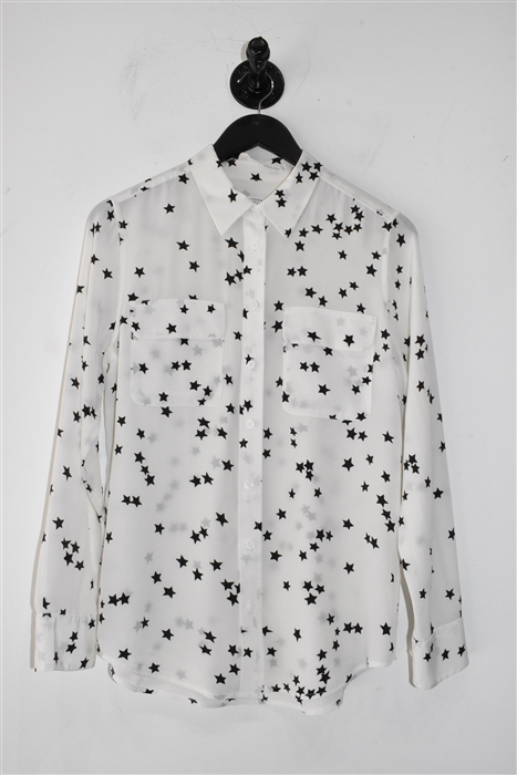 Print Equipment Silk Shirt, size S