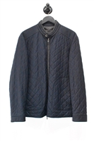Navy Luciano Barbera Quilted Jacket, size XL