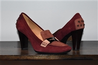 Burgundy Tod's Pumps, size 8