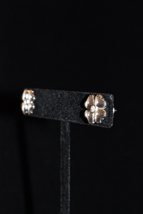 Rhodium Nina Ricci - Vintage Earrings, size O/S