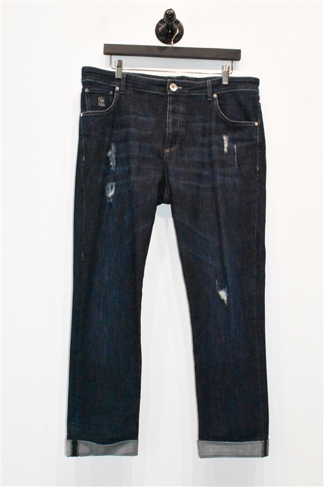 Dark Denim Brunello Cucinelli Denim, size 36