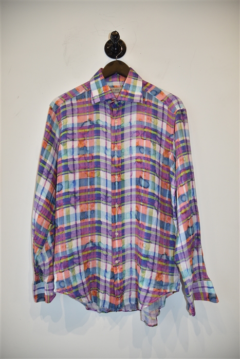 Check Etro Button Shirt, size M