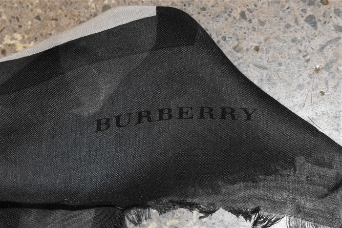 Animal Print Burberry Scarf, size O/S
