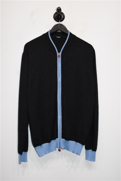 Charcoal Kiton Zippered Sweater, size L