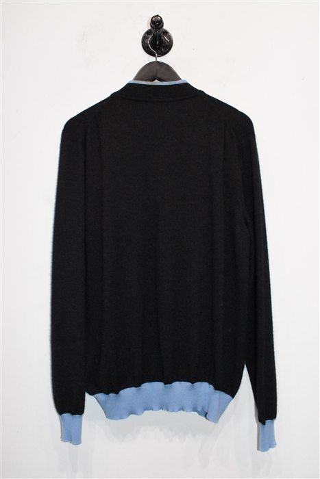 Charcoal Kiton Zippered Sweater, size L