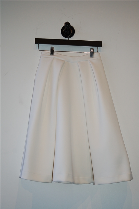 Soft White Pink Tartan A-Line Skirt, size 2
