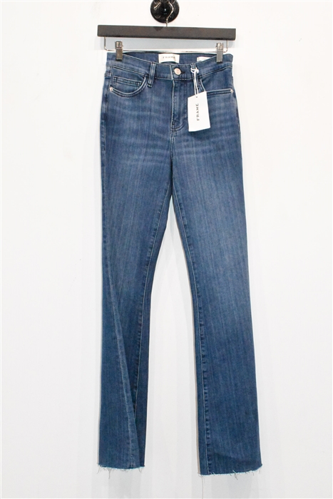 Faded Denim Frame Flare-Leg Jeans, size 26