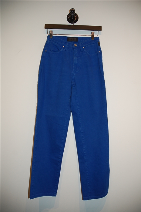 Cobalt Versace Jeans Couture Slim-leg Jean, size 27