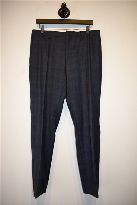Navy Check Burberry Two-Piece Suit, size 40