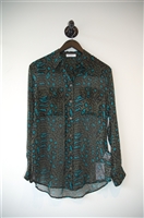 Animal Print Equipment Button Shirt, size XS