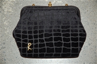 Black Velvet Roberta Di Camerino - Vintage Clutch, size S