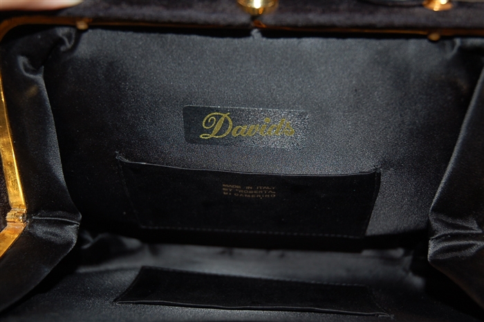 Black Velvet Roberta Di Camerino - Vintage Clutch, size S