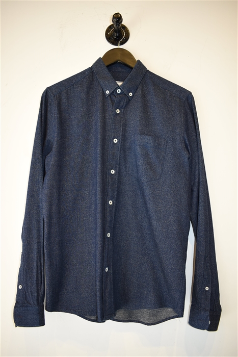 Dark Denim Ami - Alexandre Mattiussi Button Shirt, size M