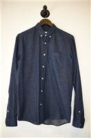 Dark Denim Ami - Alexandre Mattiussi Button Shirt, size M