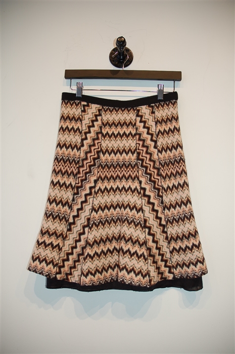 Striped Missoni Flared Skirt, size S