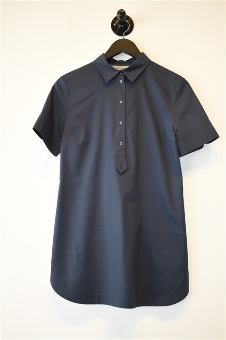 Navy Sportmax Short-Sleeved Shirt, size 6