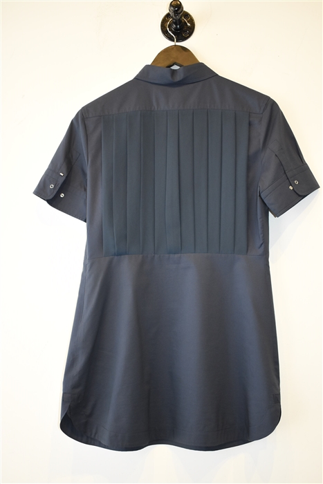 Navy Sportmax Short-Sleeved Shirt, size 6
