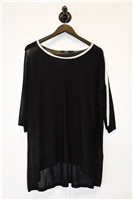 Black Seventy Short-Sleeved Top, size 6