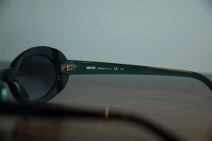 Deep Teal Anna Sui Sunglasses, size O/S