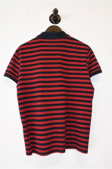 Red Stripe Saint Laurent Polo, size M