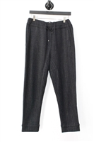 Charcoal Stripe Brunello Cucinelli Trousers, size 6