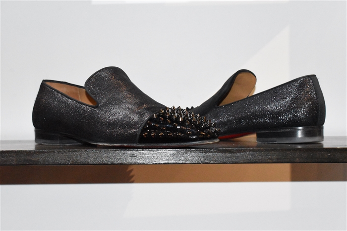 Sparkly Black Christian Louboutin Loafer, size 12