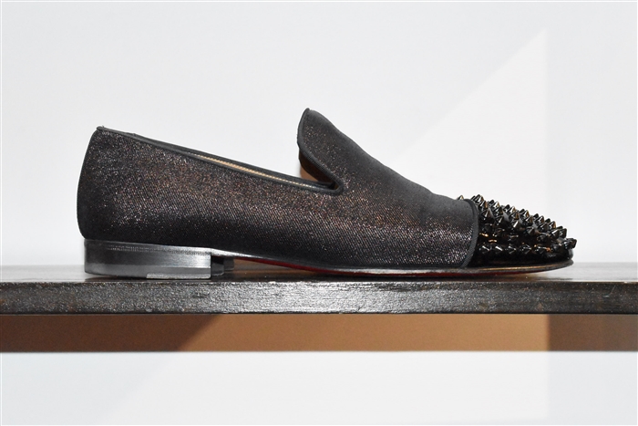 Sparkly Black Christian Louboutin Loafer, size 12