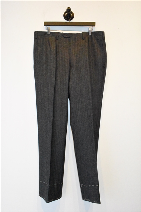 Herringbone Kiton Two-Piece Suit, size 46