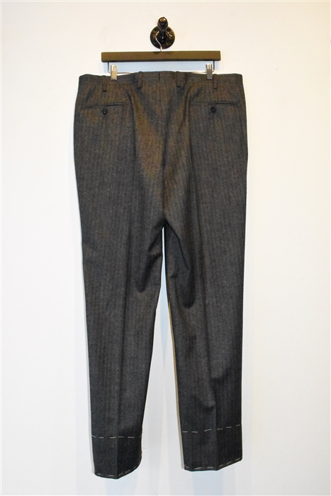 Herringbone Kiton Two-Piece Suit, size 46