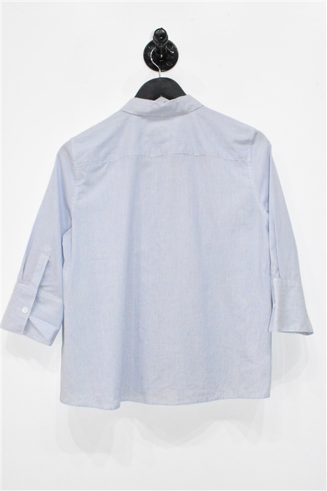 Blue Stripe Equipment Button Shirt, size S