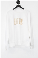 Soft White Zadig & Voltaire Sweatshirt, size L