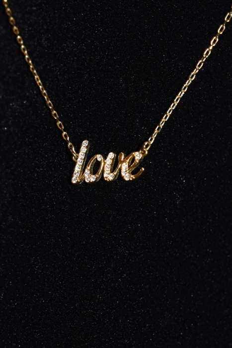 Gold Swarovski Necklace, size O/S