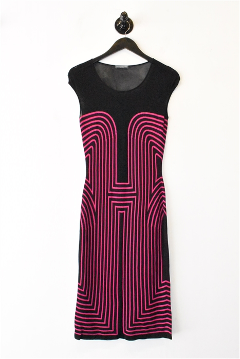 Black & Pink Alexander McQueen Body Con Dress, size M