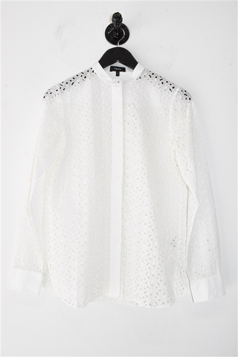 White Lace Theory Button Shirt, size XS