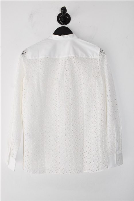 White Lace Theory Button Shirt, size XS