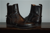 Black Leather Maison Margiela Boots, size 11