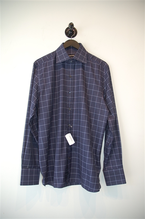 Check Tom Ford Button Shirt, size L