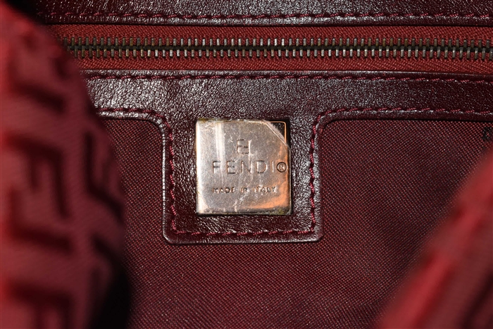 Dark Red Fendi Shoulder Bag, size S