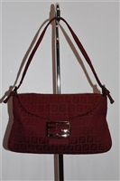 Dark Red Fendi Shoulder Bag, size S
