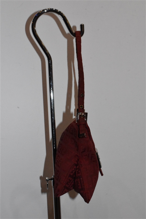 Dark Red Fendi Shoulder Bag, size S