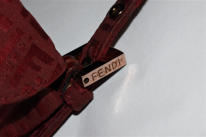 Dark Red Fendi Shoulder Bag, size S