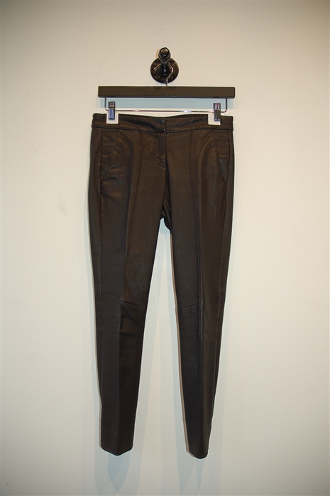 Black Leather A.L.C. Leather Trousers, size 4