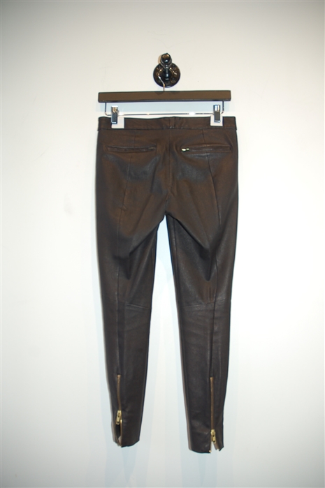 Black Leather A.L.C. Leather Trousers, size 4