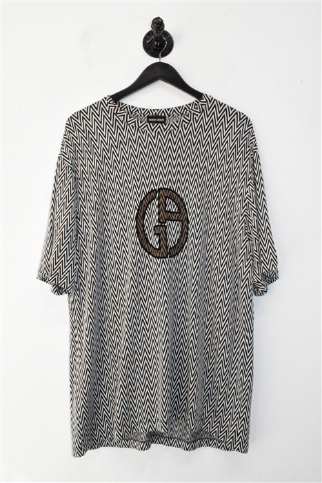 Black & White Giorgio Armani T-Shirt, size 2XL