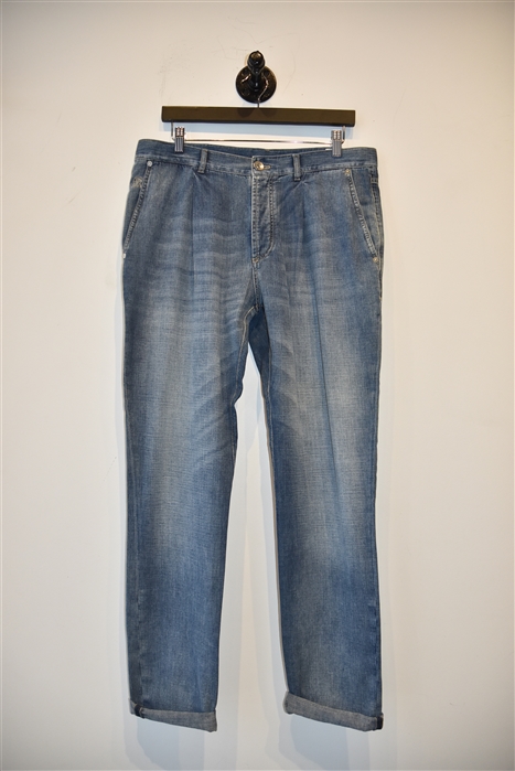 Faded Denim Brunello Cucinelli Denim, size 34