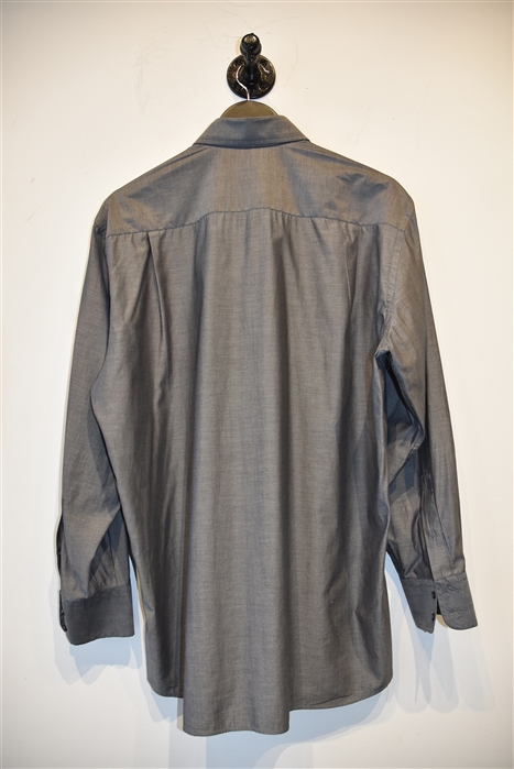 Dark Silver Dolce & Gabbana Button Shirt, size L