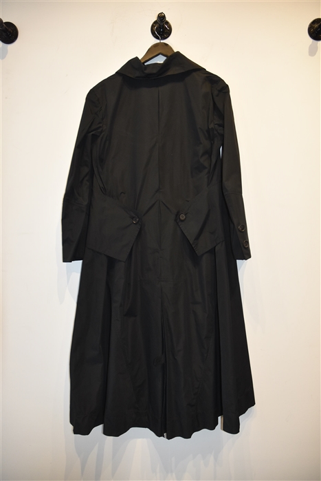 Basic Black Issey Miyake Overcoat, size L