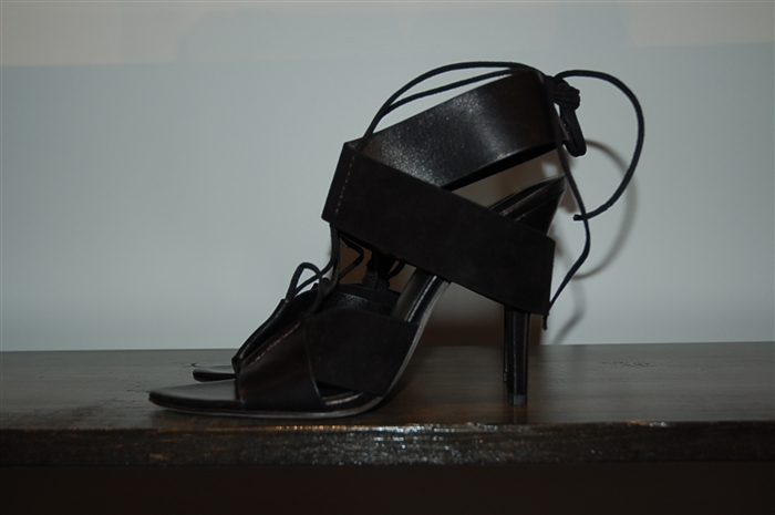 Black Leather Alexander Wang Sandal, size 8.5