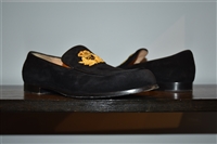 Black Suede Christian Louboutin Loafer, size 9